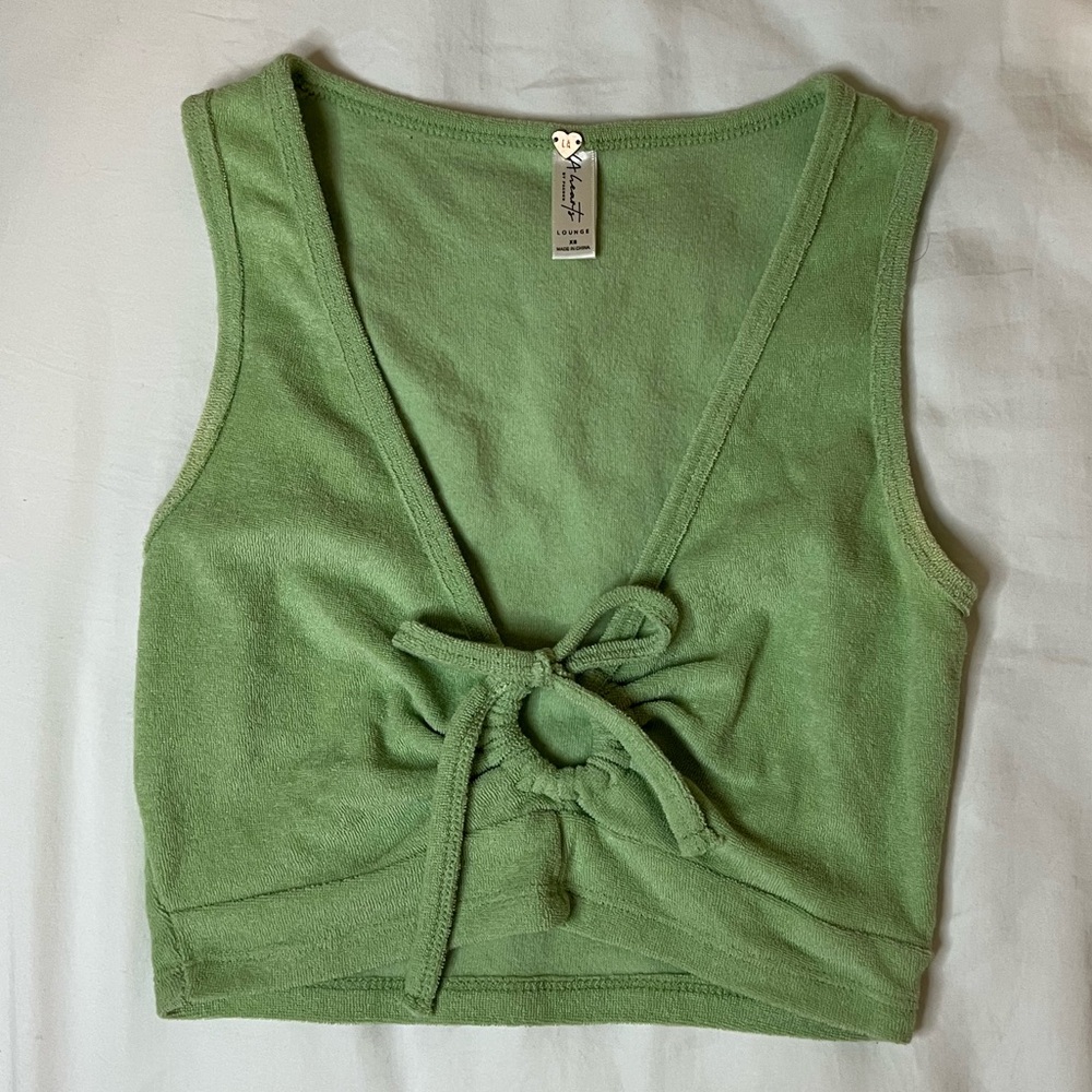 LA Hearts Terrycloth Cropped Tank Top